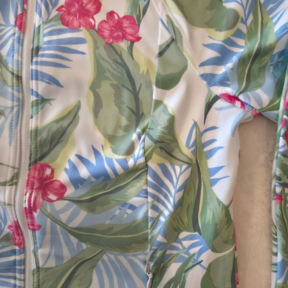 Tommy Bahama Active Set Womens S/XS White Floral NEW Jacket & Skort 2pc